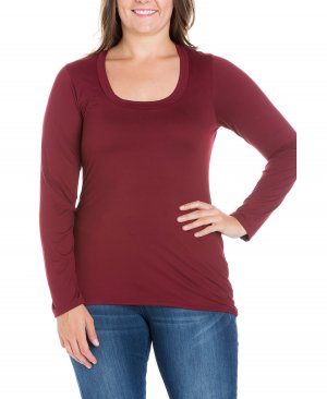 Женская футболка больших размеров с длинными рукавами 24seven Comfort Apparel