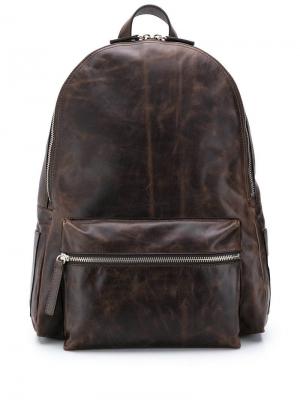 Рюкзак на молнии Orciani. Цвет: коричневый