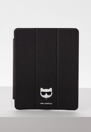 Чехол для iPad Karl Lagerfeld Pro 12.9 (2021), PU Saffiano Choupette Folio Black. Цвет: черный