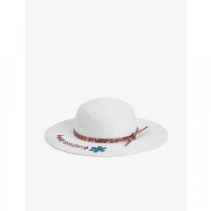 Шляпа , размер T-универсальный, белый KOTON. Цвет: белый