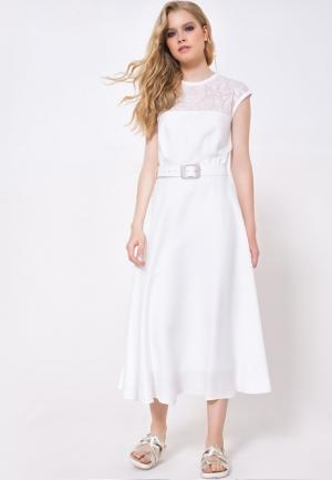 Платье LO. Цвет: белый