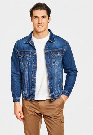 Куртка джинсовая Kanzler Regular fit. Цвет: синий