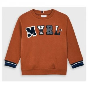 Пуловер 4464/ Коричневый 116 Mayoral. Цвет: коричневый