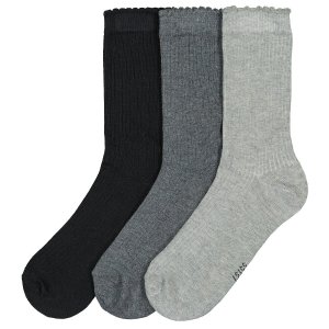 Комплект из трех пар носков LaRedoute. Цвет: черный