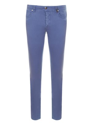 Хлопковые джинсы TRAMAROSSA. Цвет: голубой