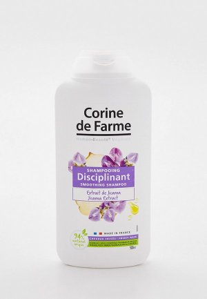 Шампунь Corine de Farme Разглаживающий с экстрактом хикамы, 500 мл. Цвет: прозрачный