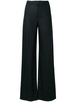 Расклешенные брюки 1970-х годов Emanuel Ungaro Vintage. Цвет: черный