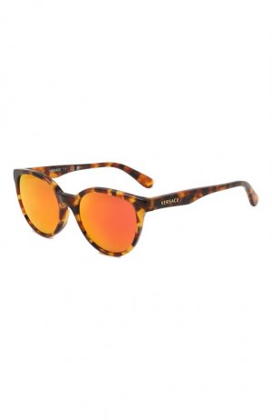 Солнцезащитные очки Versace. Цвет: коричневый