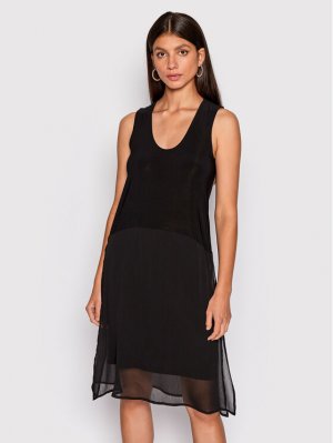 Летнее платье стандартного кроя Dkny, черный DKNY