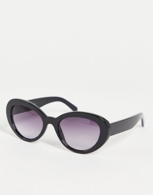 Солнцезащитные очки в массивной черной оправе -Черный цвет AJ Morgan