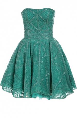 Вечернее платье Zuhair Murad. Цвет: зеленый
