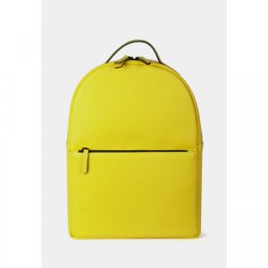 Рюкзак , фактура гладкая, желтый Saaj. Цвет: желтый