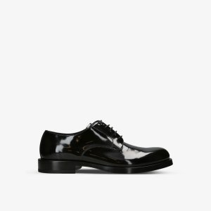 Кожаные туфли дерби с закругленным носком , черный Dolce & Gabbana