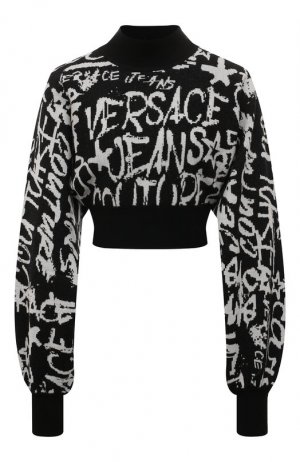 Пуловер Versace Jeans Couture. Цвет: чёрно-белый