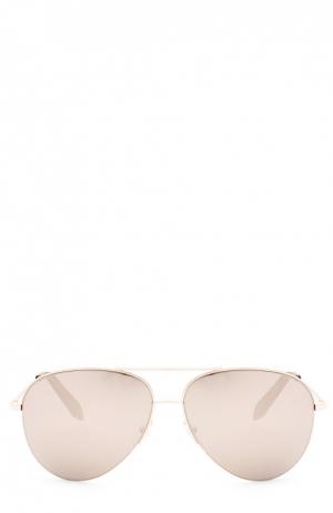 Солнцезащитные очки Victoria Beckham. Цвет: серебряный
