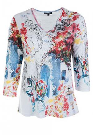 Блуза LEO GUY. Цвет: разноцветный