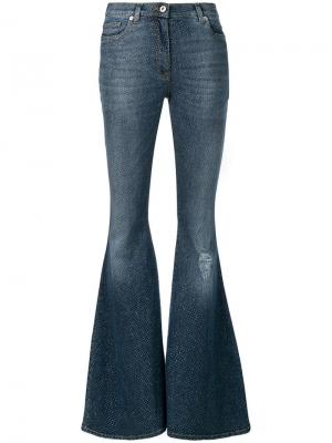 Расклешенные джинсы с блестками Faith Connexion. Цвет: синий