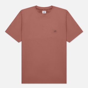 Мужская футболка 30/1 Jersey Goggle Print Logo C.P. Company. Цвет: розовый