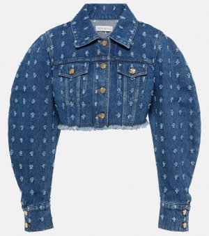Укороченная джинсовая куртка, синий Nina Ricci