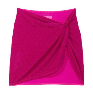 Накидка Victoria's Secret Swim Mini Sarong Coverup Lurex, розовый Victoria's. Цвет: розовый