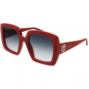 Солнцезащитные очки , красный, синий Alexander McQueen. Цвет: синий