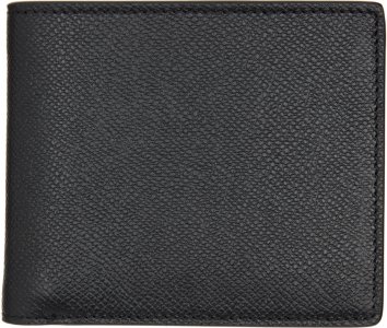 Черный кожаный бумажник в два сложения Maison Margiela