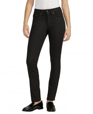 Женские прямые джинсы со средней посадкой Most Wanted , черный Silver Jeans Co.