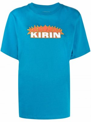 Футболка с логотипом Kirin. Цвет: синий