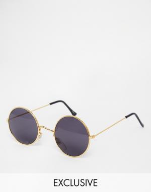 Круглые солнцезащитные очки Reclaimed Vintage