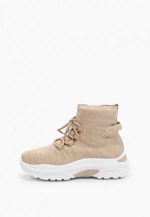Кроссовки Ideal Shoes. Цвет: бежевый