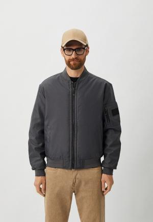 Куртка утепленная Calvin Klein. Цвет: серый