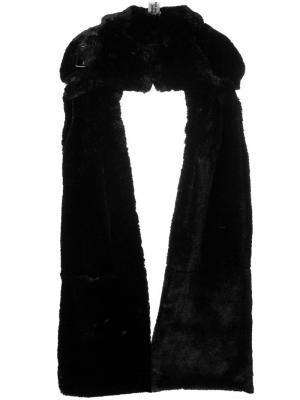 Объемный драпированный шарф Comme Des Garçons Noir Kei Ninomiya. Цвет: черный