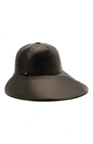Кожаная шляпа Giorgio Armani. Цвет: чёрный