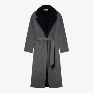Пальто Meli из смесовой шерсти с контрастным воротником , цвет noir Zadig&Voltaire
