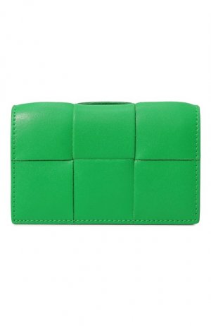 Кожаный футляр для кредитных карт Bottega Veneta. Цвет: зелёный