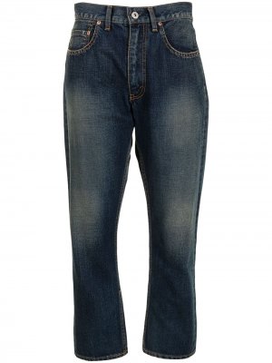 Укороченные джинсы с завышенной талией Junya Watanabe. Цвет: синий