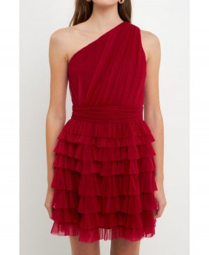 Женское многоярусное мини-платье из тюля endless rose