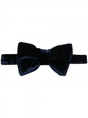 Бархатный галстук-бабочка Tom Ford. Цвет: синий