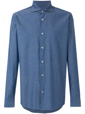 Джинсовая рубашка Borriello. Цвет: синий