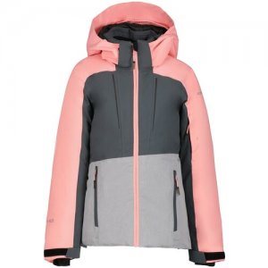 Куртка , размер 116, розовый, серый ICEPEAK. Цвет: розовый/серый