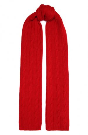 Кашемировый шарф Ralph Lauren. Цвет: красный