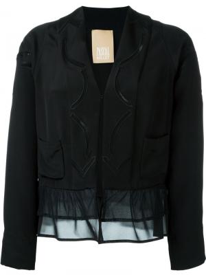 Куртка с подолом из тюля Pascal Millet. Цвет: чёрный