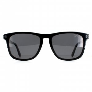 Прямоугольные черные серые поляризованные солнцезащитные очки Gerard FT0930-N , черный Tom Ford