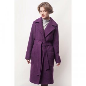 Пальто , размер 40-42, лиловый, фиолетовый MARGO. Цвет: фиолетовый/лиловый/бордовый/фуксия