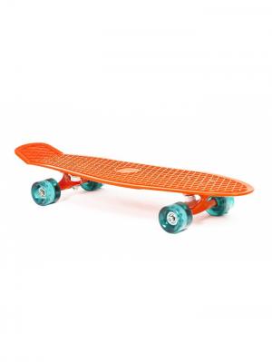 Скейт пластиковый 27X8 оранжевый Moove&Fun. Цвет: оранжевый