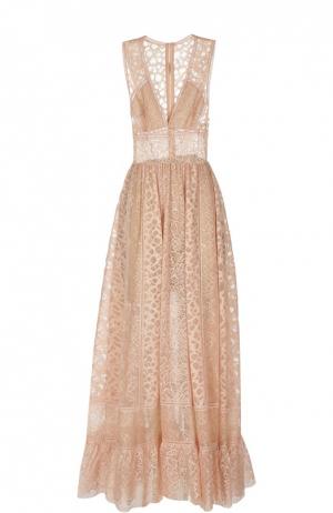 Вечернее платье Elie Saab. Цвет: светло-розовый
