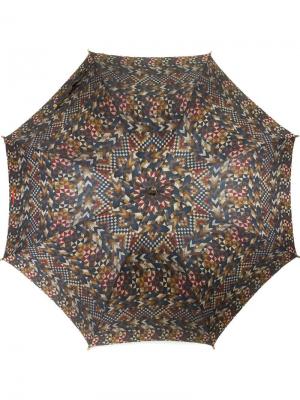 Зонт с геометрическим принтом Missoni Vintage. Цвет: многоцветный
