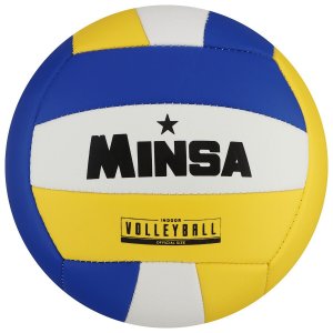 Мяч волейбольный minsa, пвх, машинная сшивка, 18 панелей, размер 5, 282 г MINSA