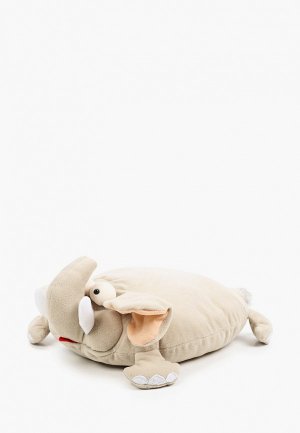 Игрушка мягкая Magic Bear Toys Подушка слон, озвученная 35 см.. Цвет: серый