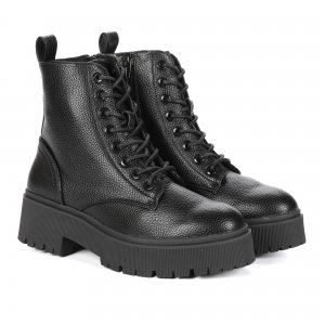 Женские высокие ботинки (137500F6S_BBKTM), черные Bullboxer. Цвет: черный